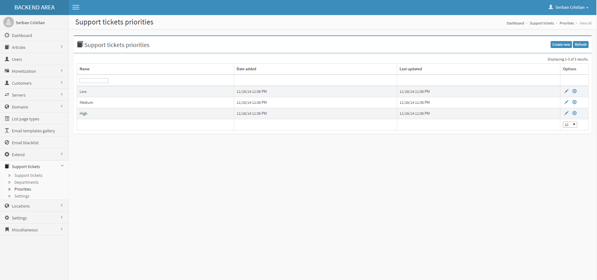 
        Support tickets system for MailWizz EMA
      