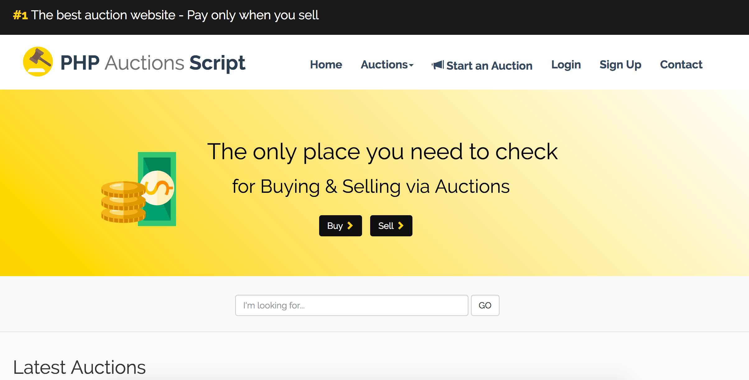 
        PHP Auctions Script
      