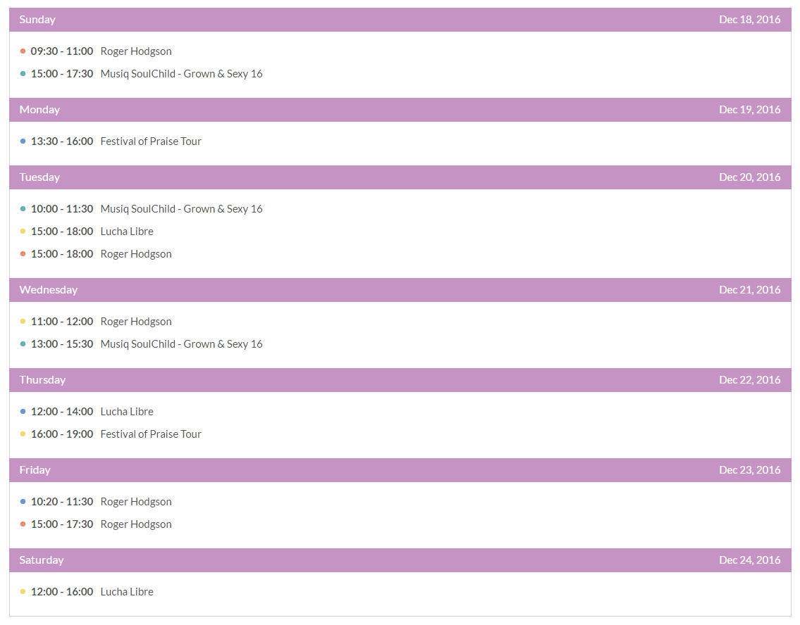 
        Tiva Timetable For PHP
      