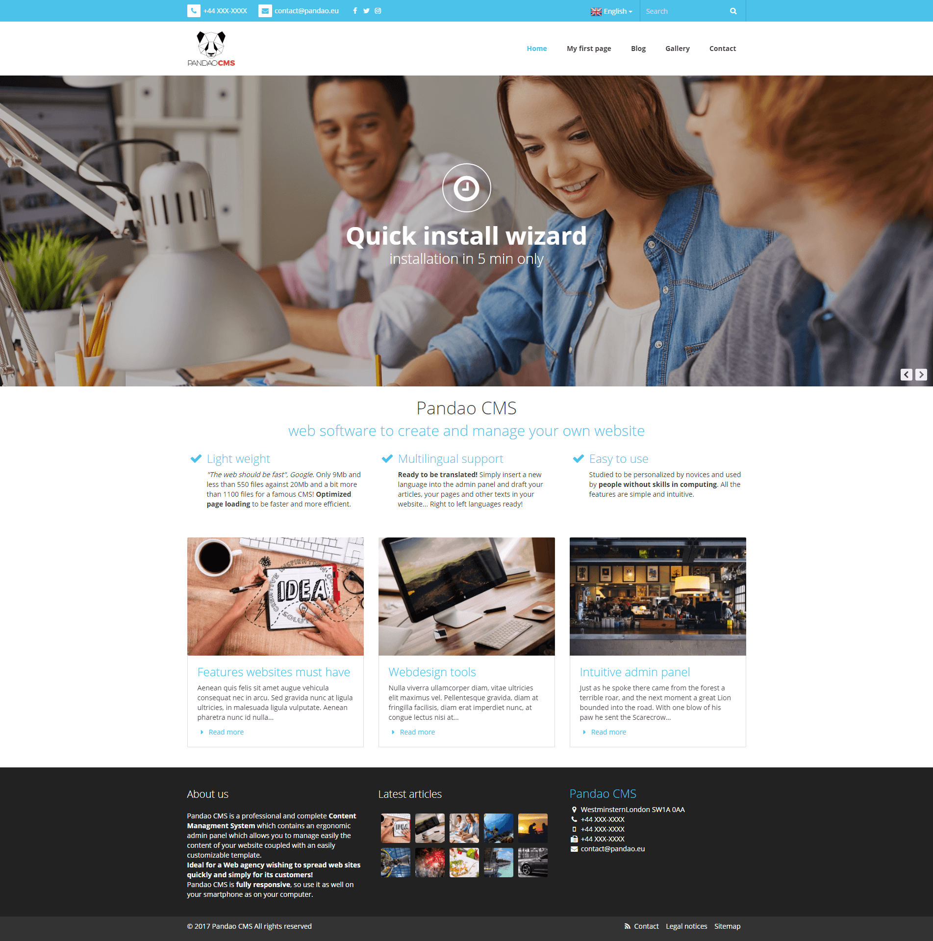 
        Pandao CMS Pro 5 - Fully Responsive Content Management System
      