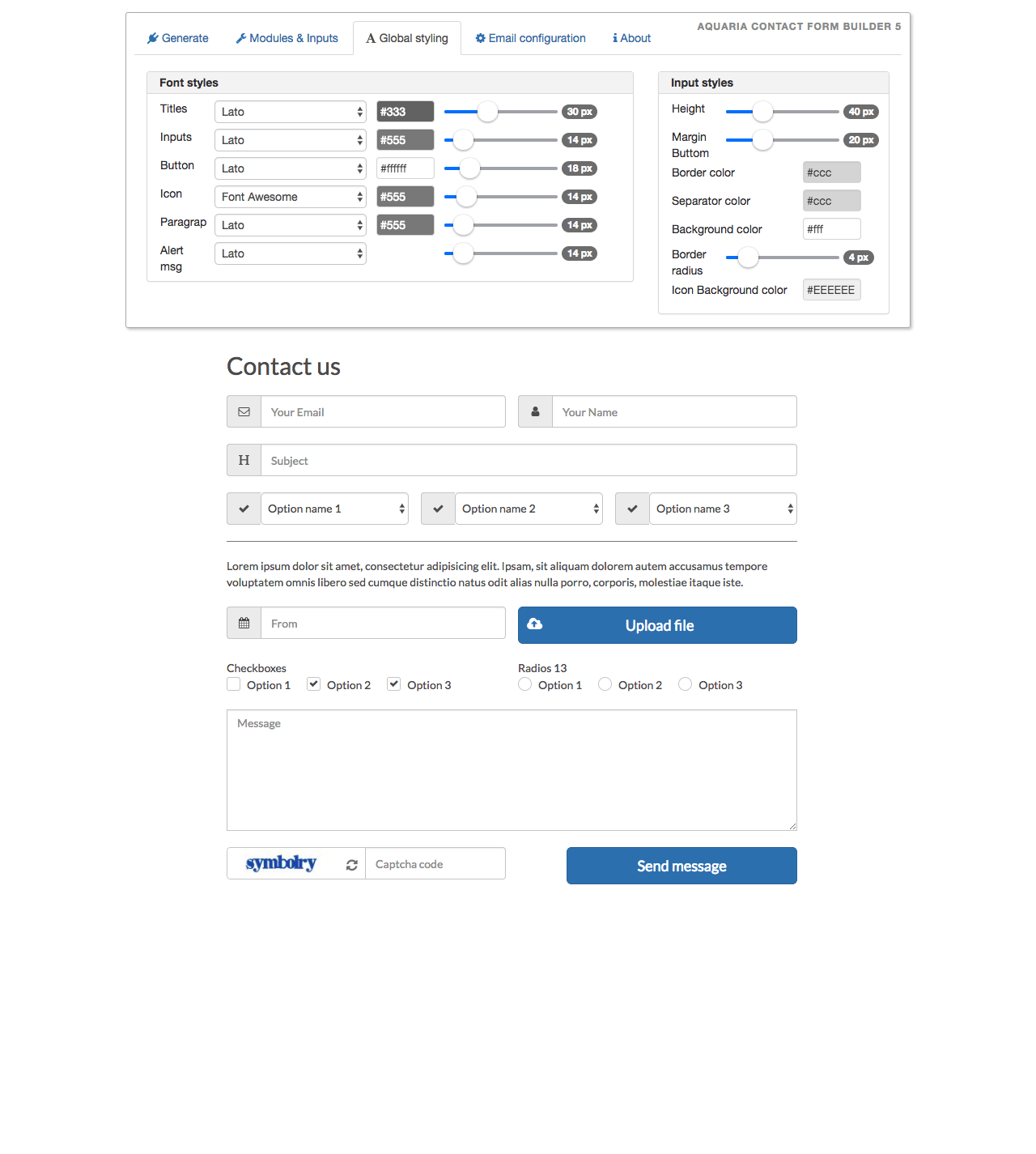 
        Aquaria contact form builder 5
      