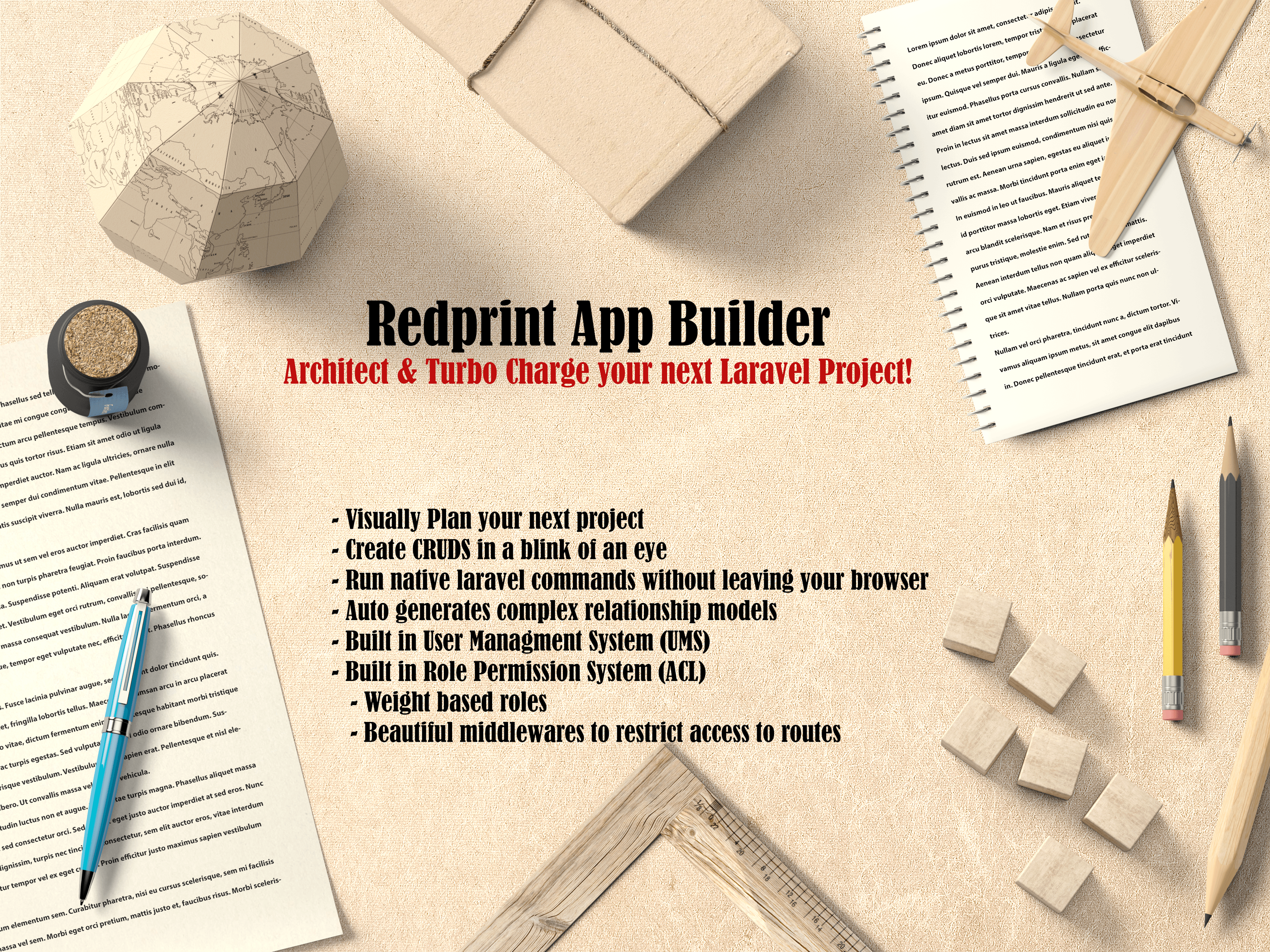 
        Redprint Laravel 6 App Builder CRUD Generator Plus
      