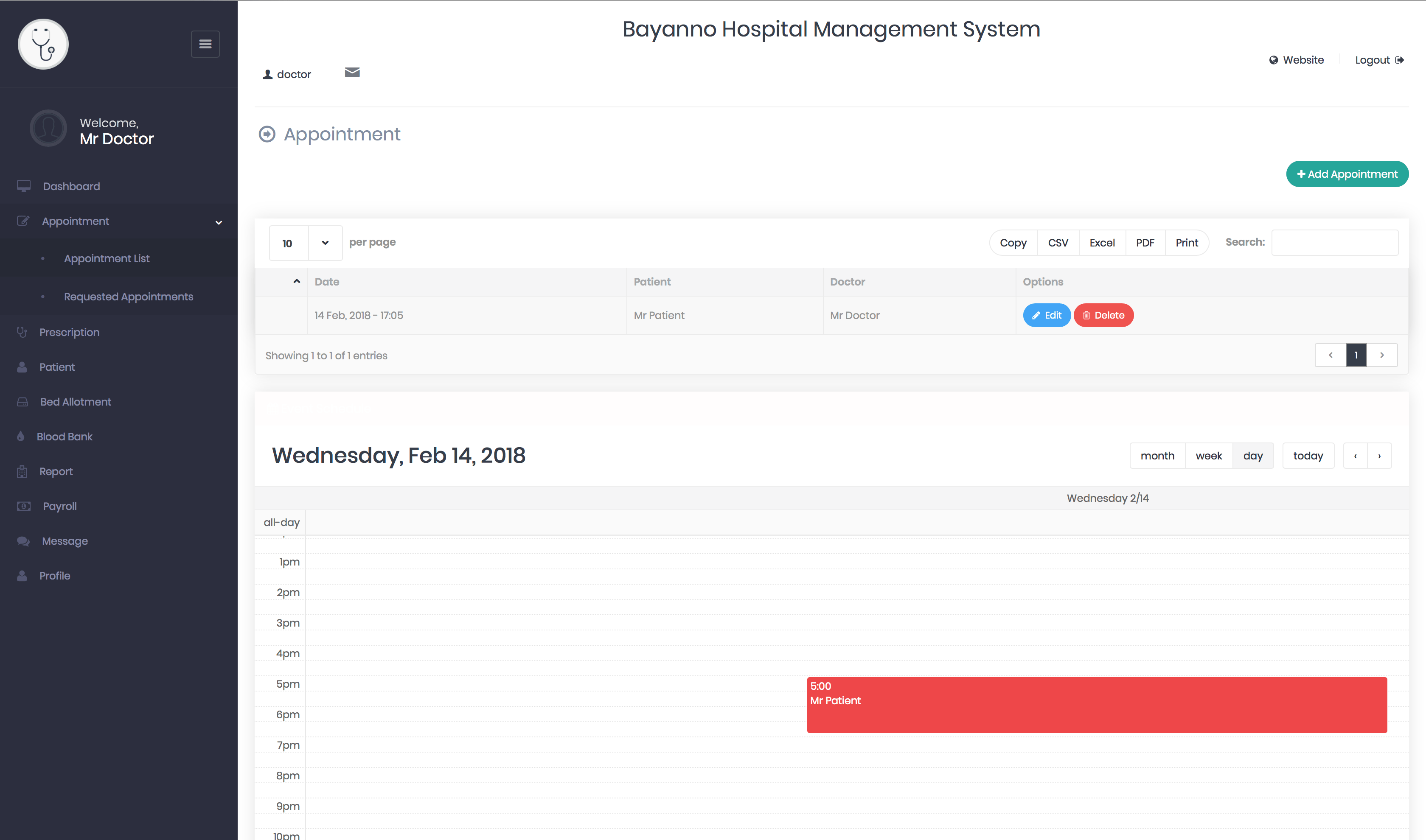 
        Bayanno Hospital Management System
      