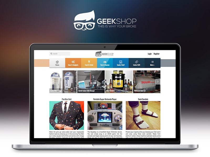 
        GeekShop - Geeky Cool Product Site
      