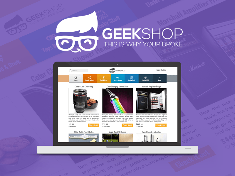 
        GeekShop - Geeky Cool Product Site
      