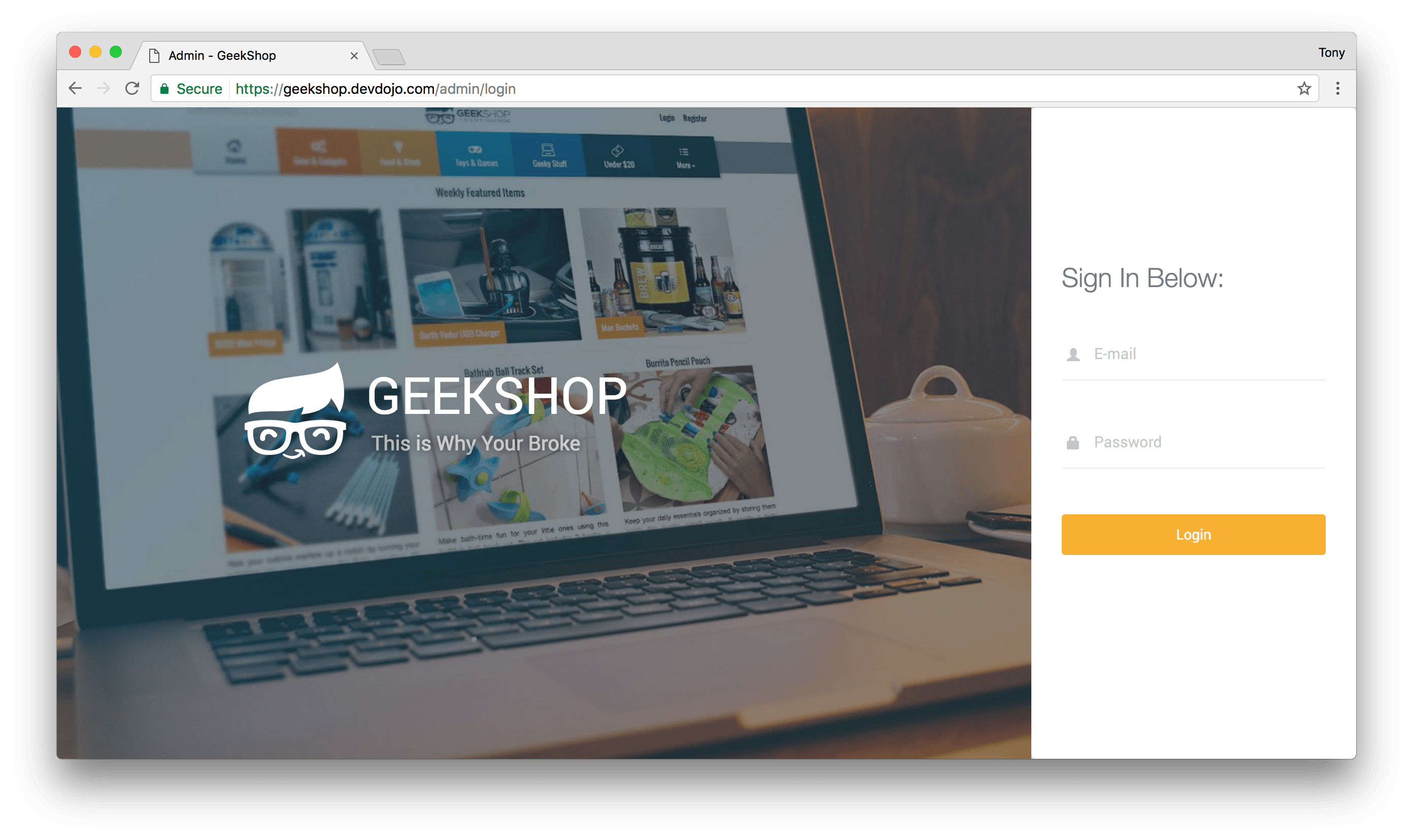 
        GeekShop - Geeky Cool Product Site
      