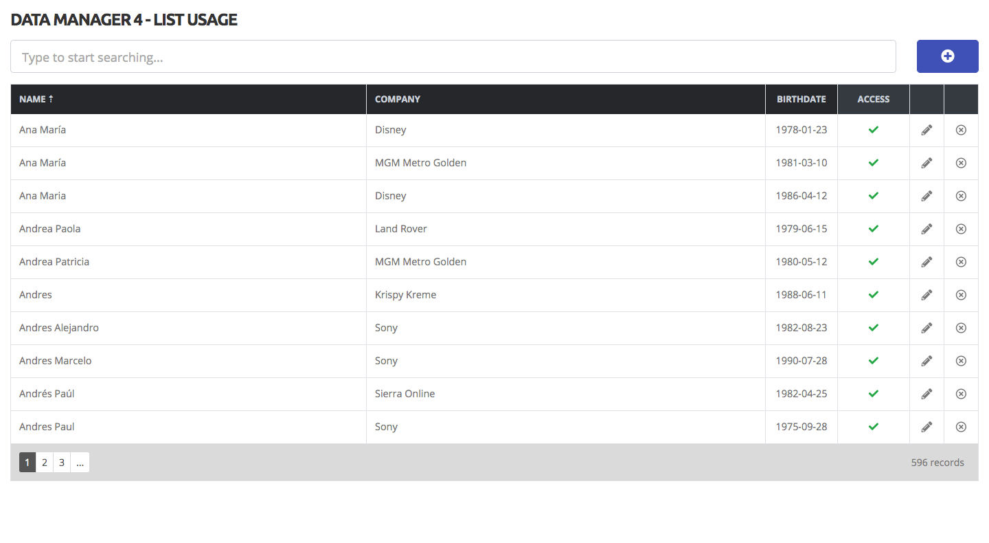 
        Data Manager: Tables & Forms handler for Bootstrap 4
      