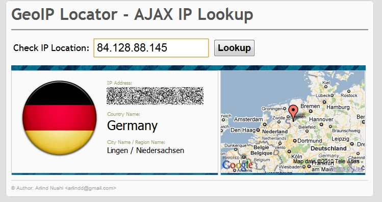 
        GeoIP Locator
      