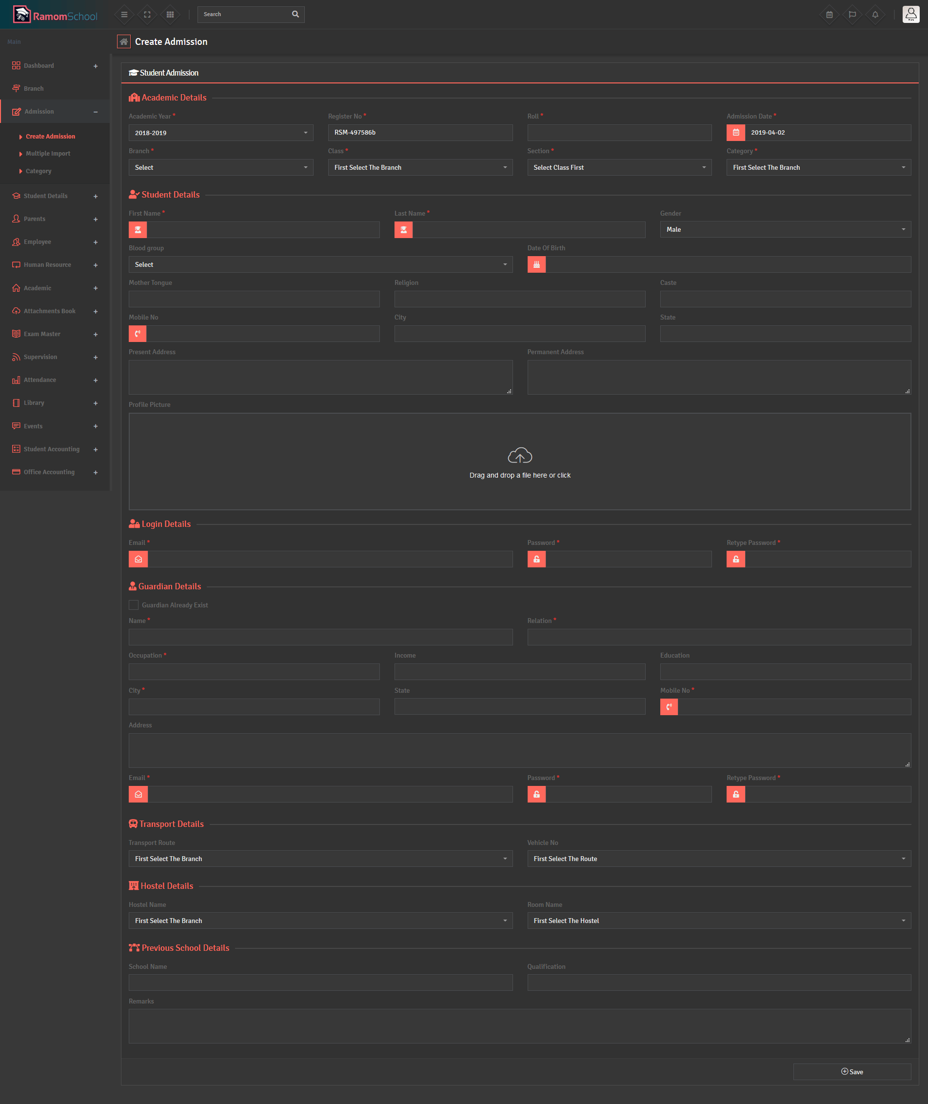 
        Ramom School - Multi Branch School Management System
      