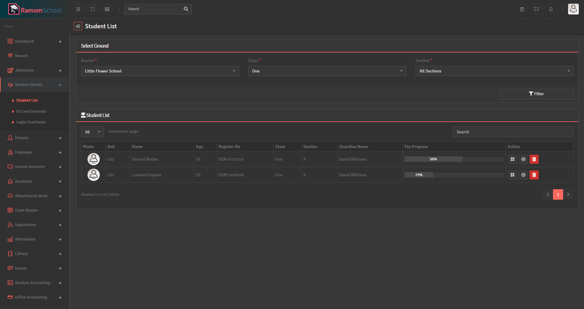 
        Ramom School - Multi Branch School Management System
      