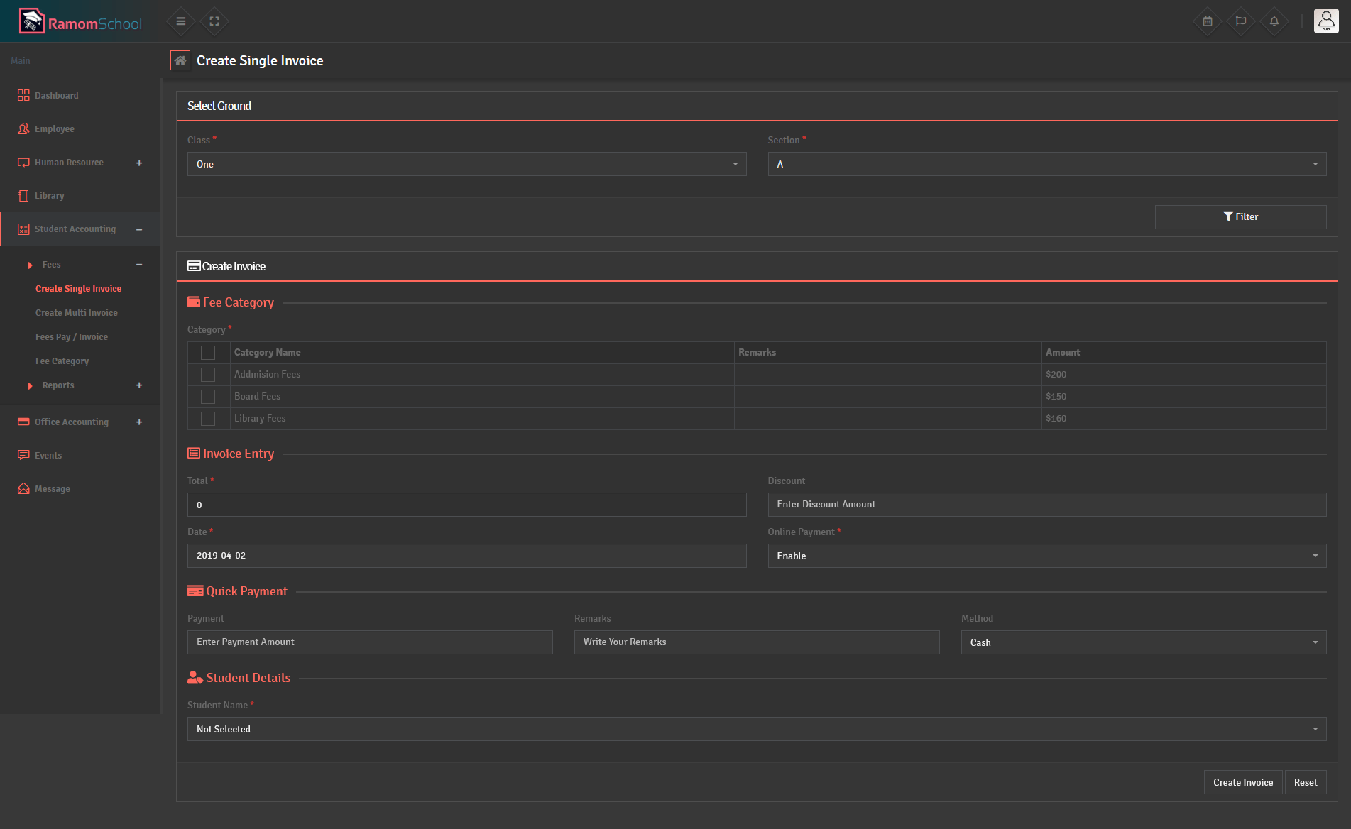 
        Ramom School - Multi Branch School Management System
      