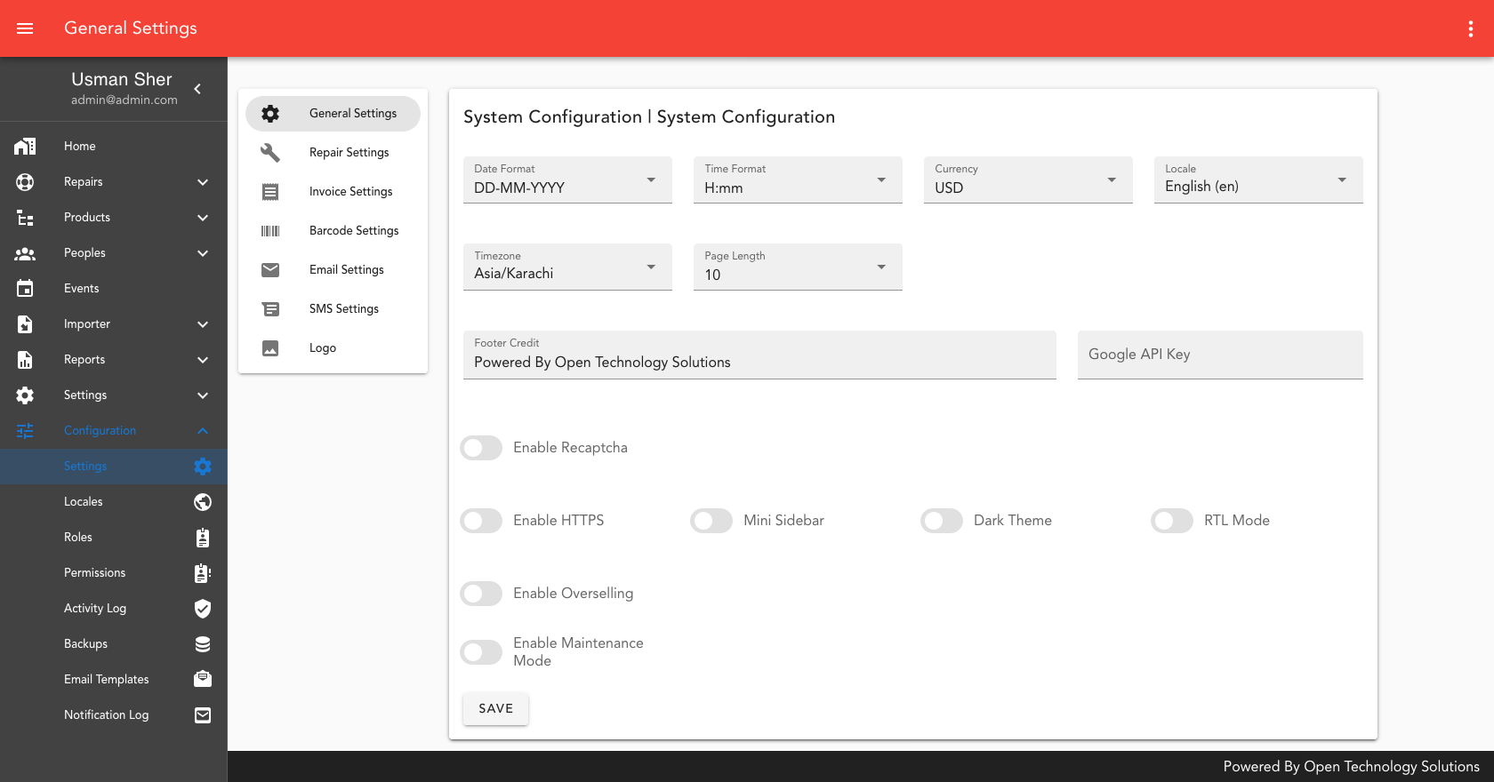 
        Repairer 4.3 - Repair/Workshop Management System
      