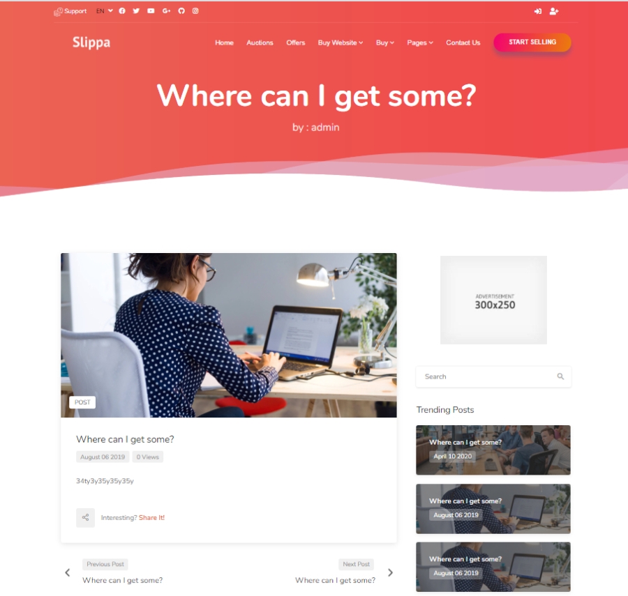 
        Slippa - Domains,Website ,App & Social Media Marketplace PHP Script
      