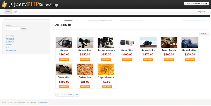 
        LivelyCart light - a jQuery PHP - Codeigniter Store / Shop | Shopping Cart
      