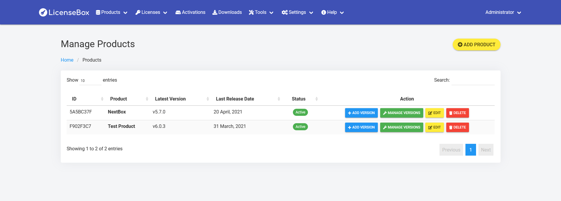 
        LicenseBox - PHP Licenser and Updates Manager
      