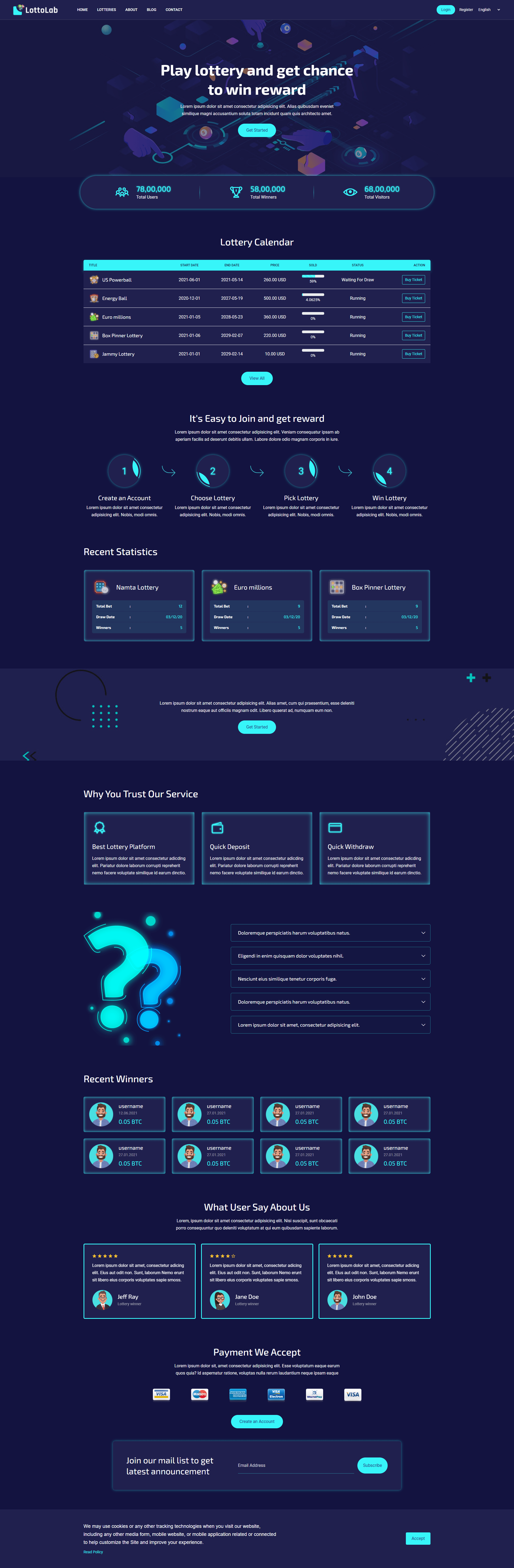 
        LottoLab - Live Lottery Platform
      