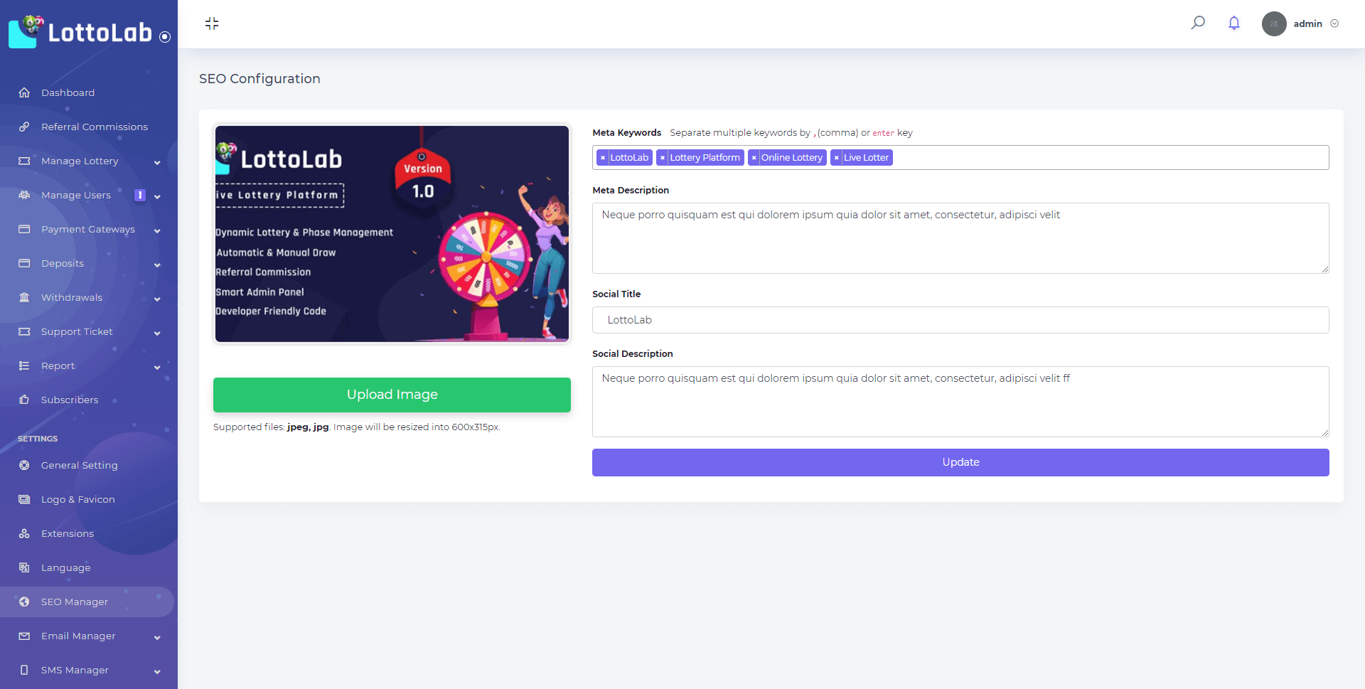 
        LottoLab - Live Lottery Platform
      