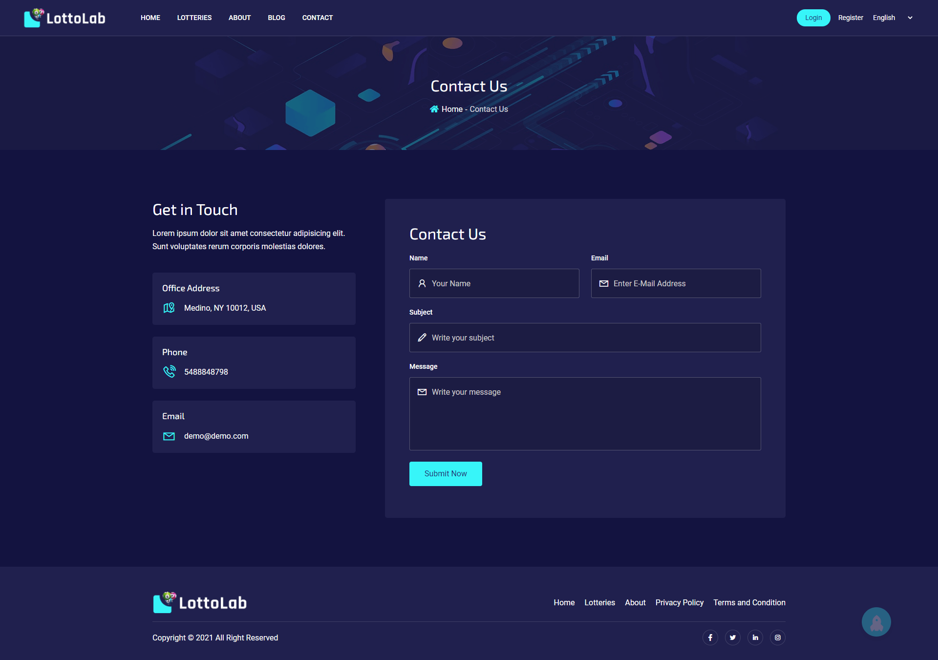 
        LottoLab - Live Lottery Platform
      