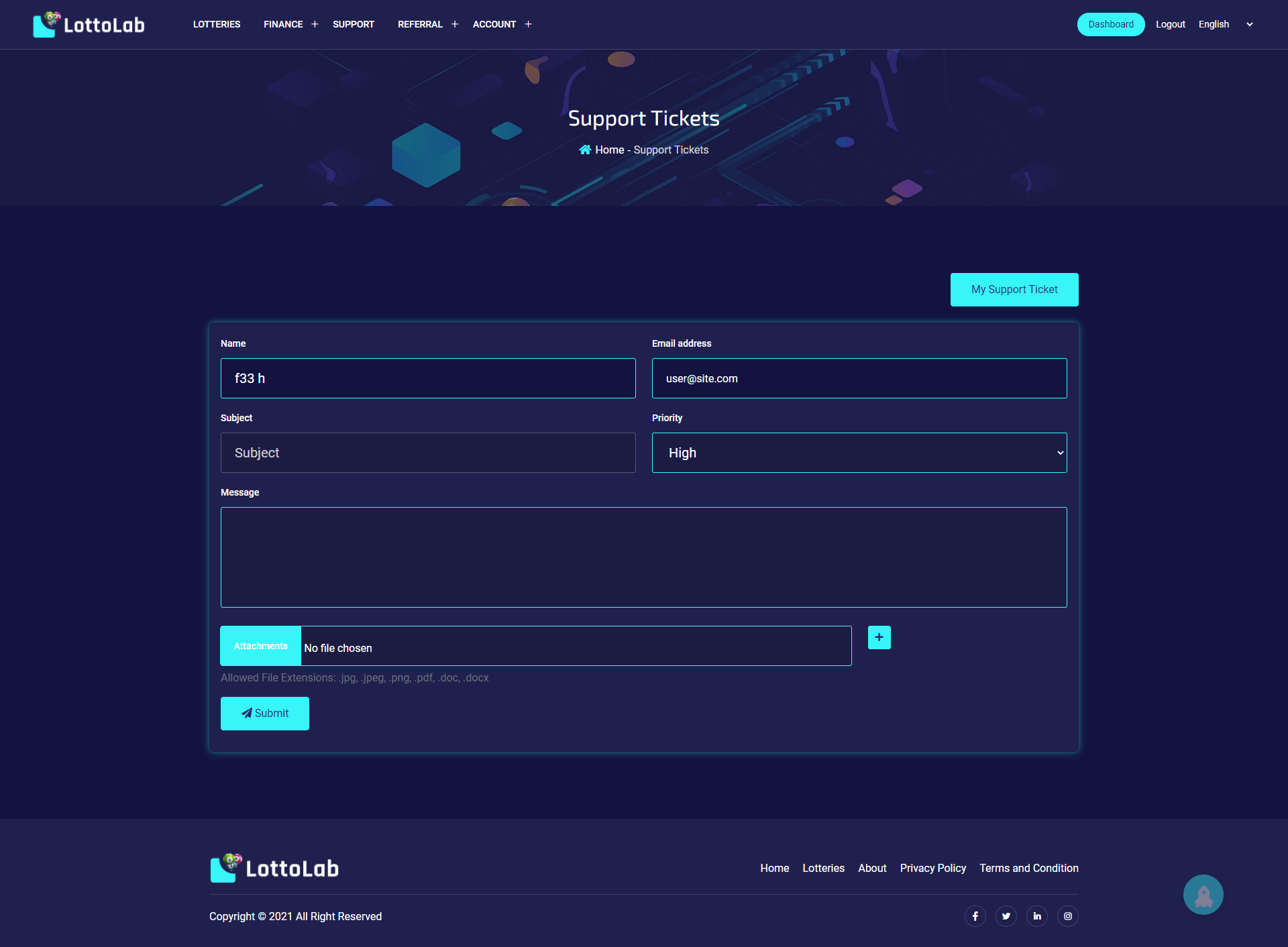 
        LottoLab - Live Lottery Platform
      