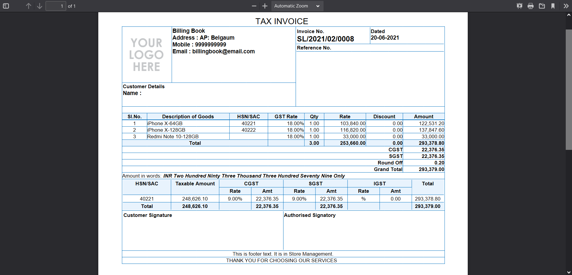 
        Billing Book -Advanced POS, Inventory, Accounting, Warehouse, Multi Users, GST Ready
      