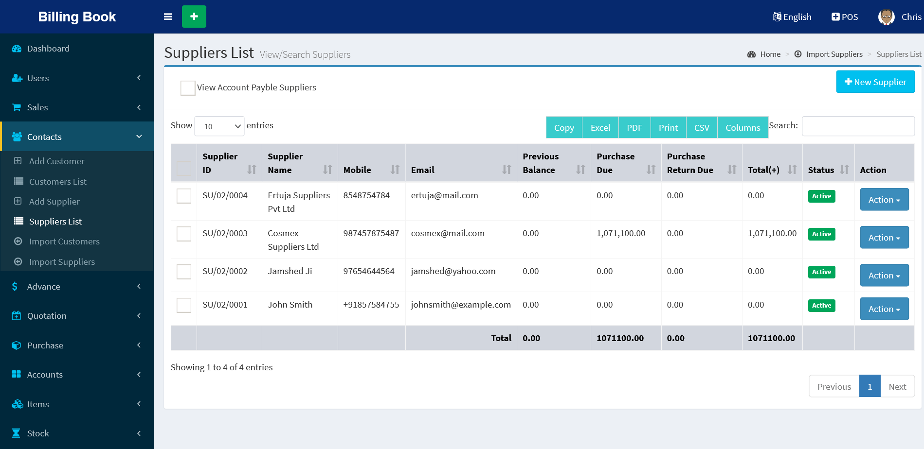 
        Billing Book -Advanced POS, Inventory, Accounting, Warehouse, Multi Users, GST Ready
      