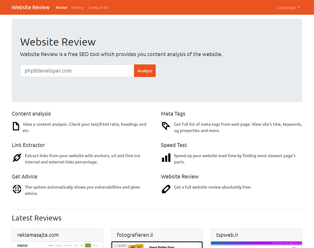 
        Website Review
      