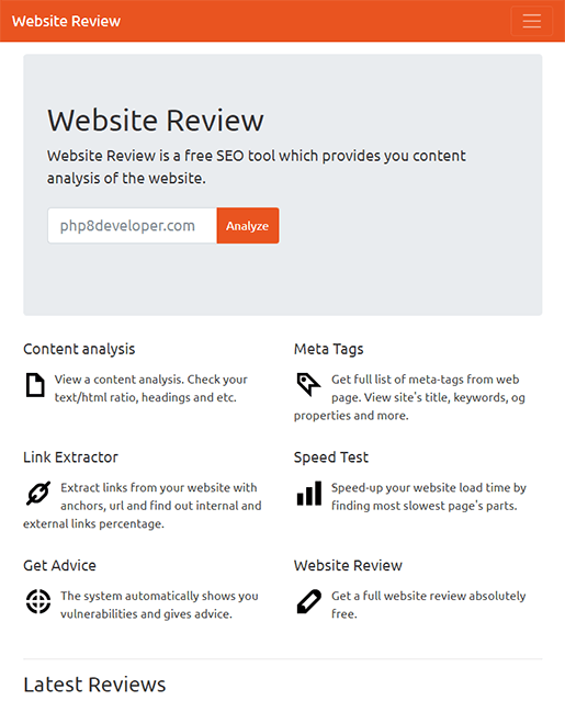 
        Website Review
      