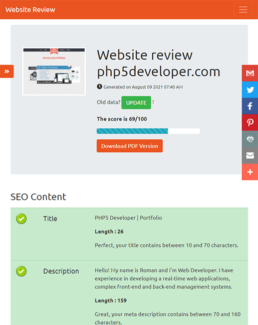 
        Website Review
      