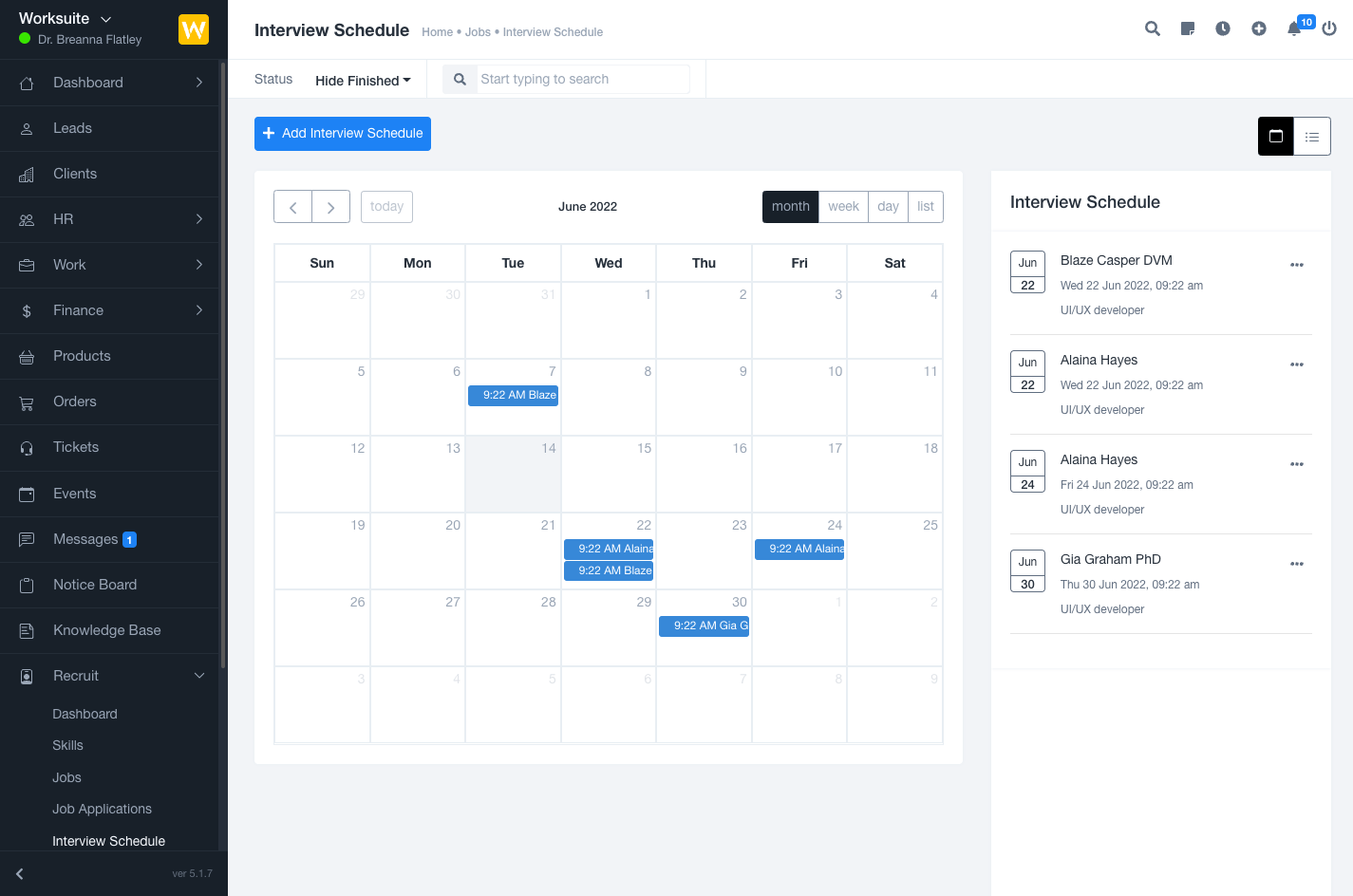 
        Recruit Module For Worksuite CRM
      