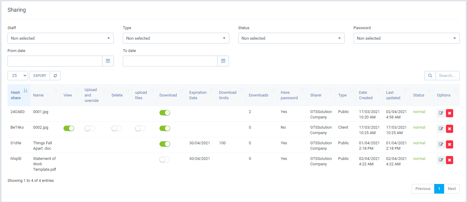 
        File Sharing module for Perfex CRM
      