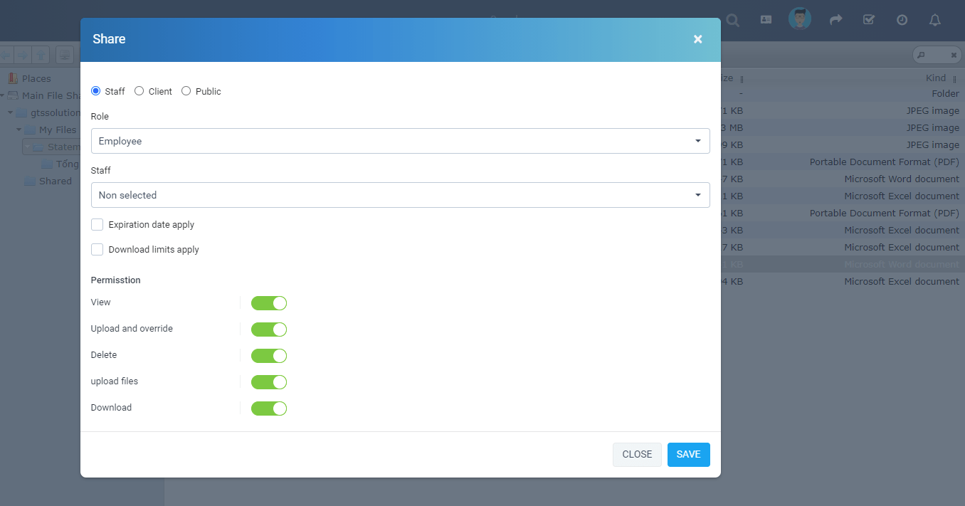 
        File Sharing module for Perfex CRM
      