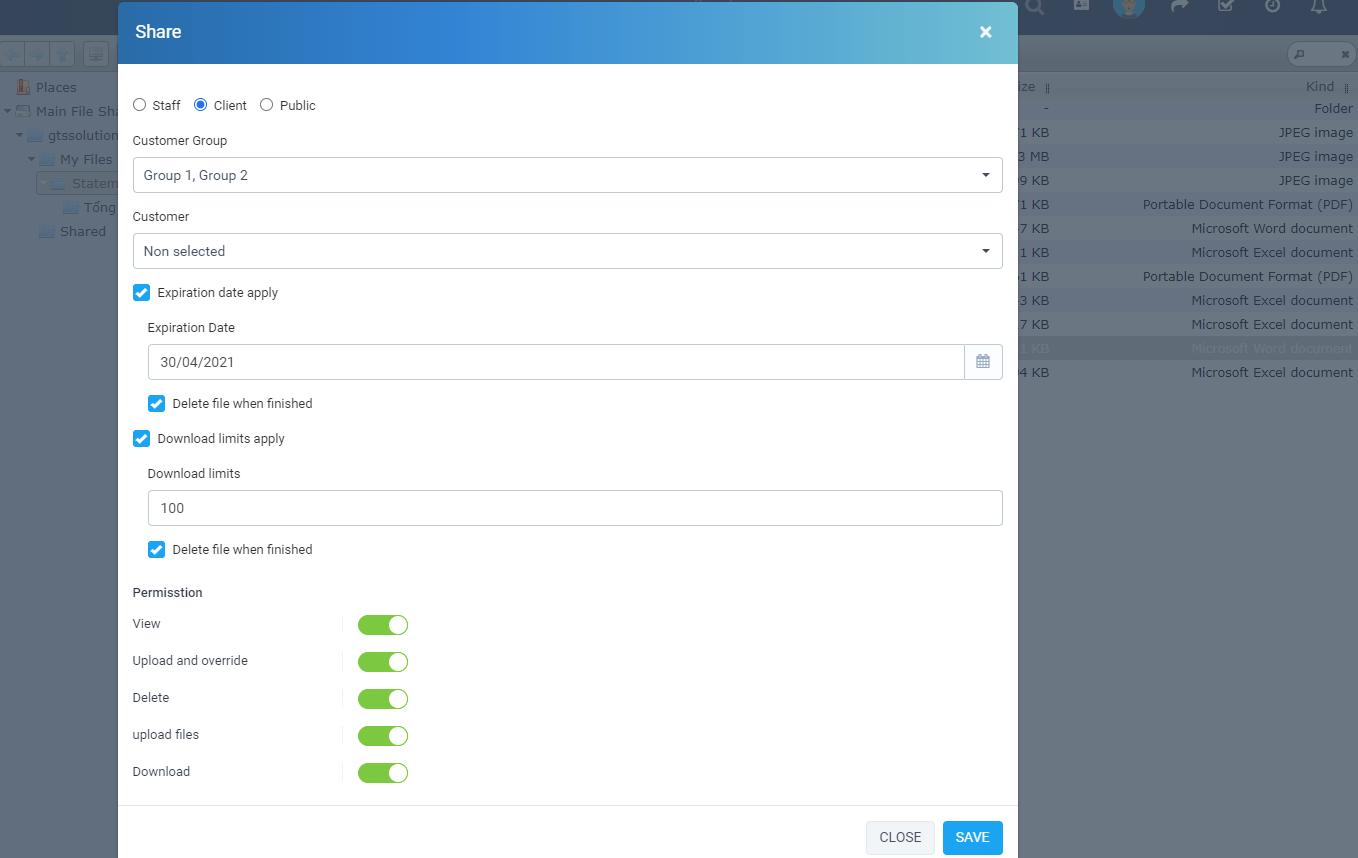 
        File Sharing module for Perfex CRM
      