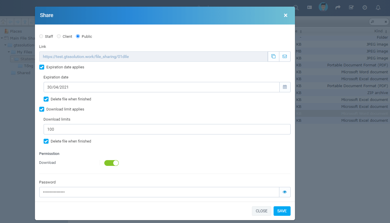 
        File Sharing module for Perfex CRM
      