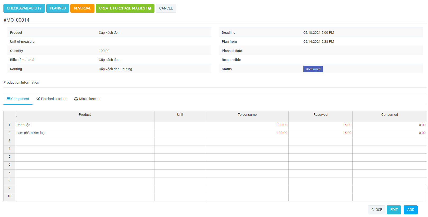 
        Manufacturing Management module for Perfex CRM
      