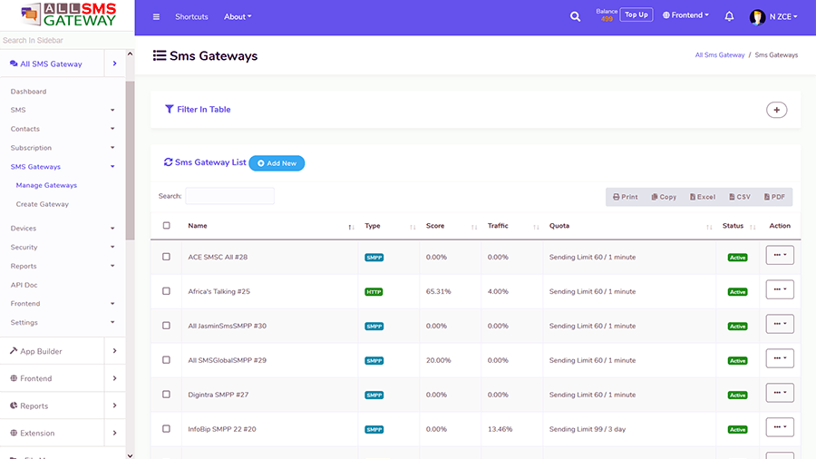 
        All SMS Gateway - Send Bulk SMS through HTTP-SMPP Protocol & Android Phone by Turning into Gateway
      