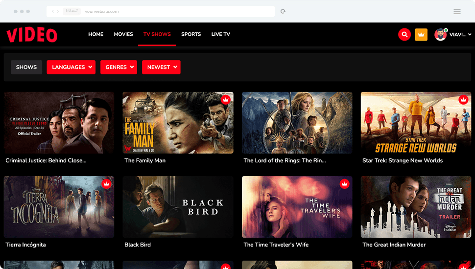 
        Video Streaming Portal (TV Shows, Movies, Sports, Videos Streaming, Live TV)
      