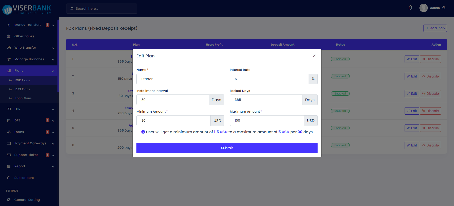 
        ViserBank - Digital Banking System
      