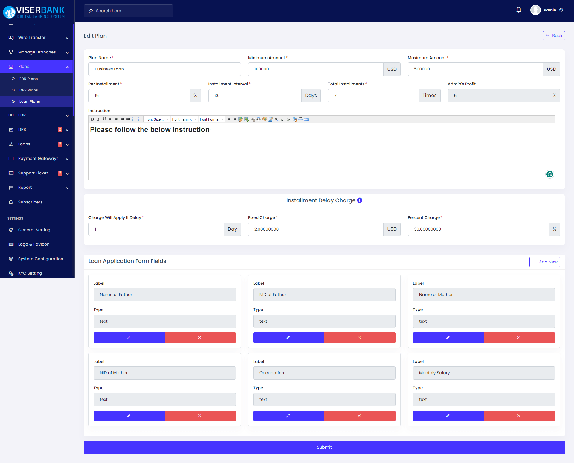 
        ViserBank - Digital Banking System
      