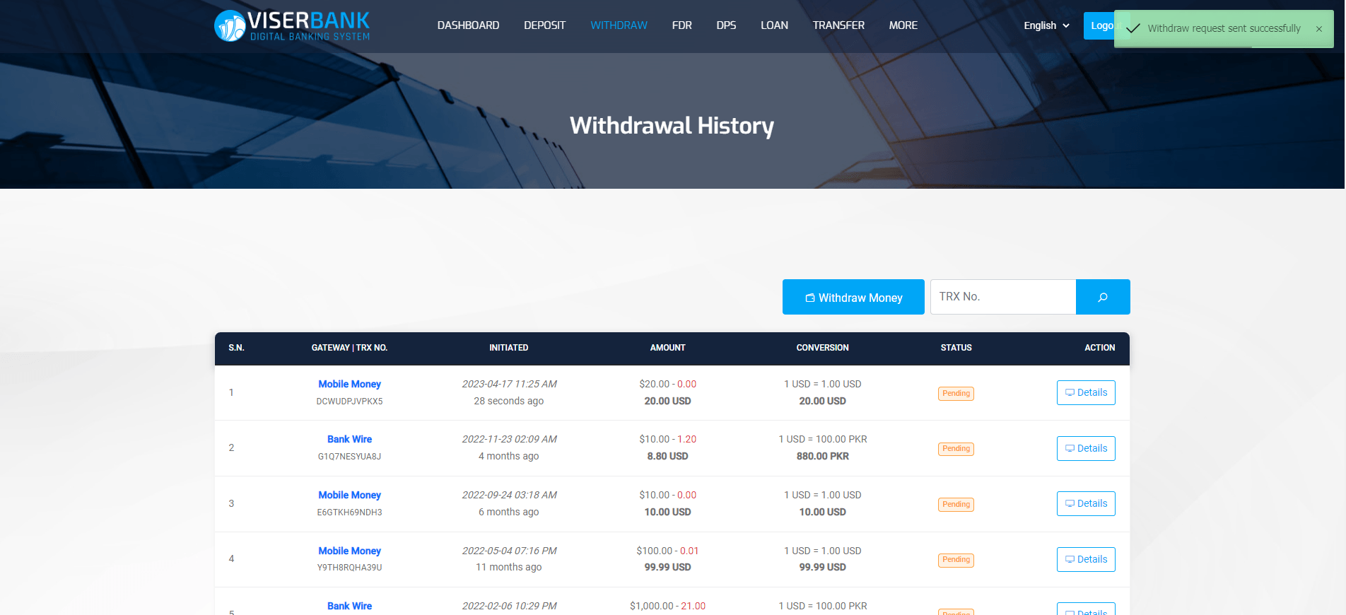 
        ViserBank - Digital Banking System
      