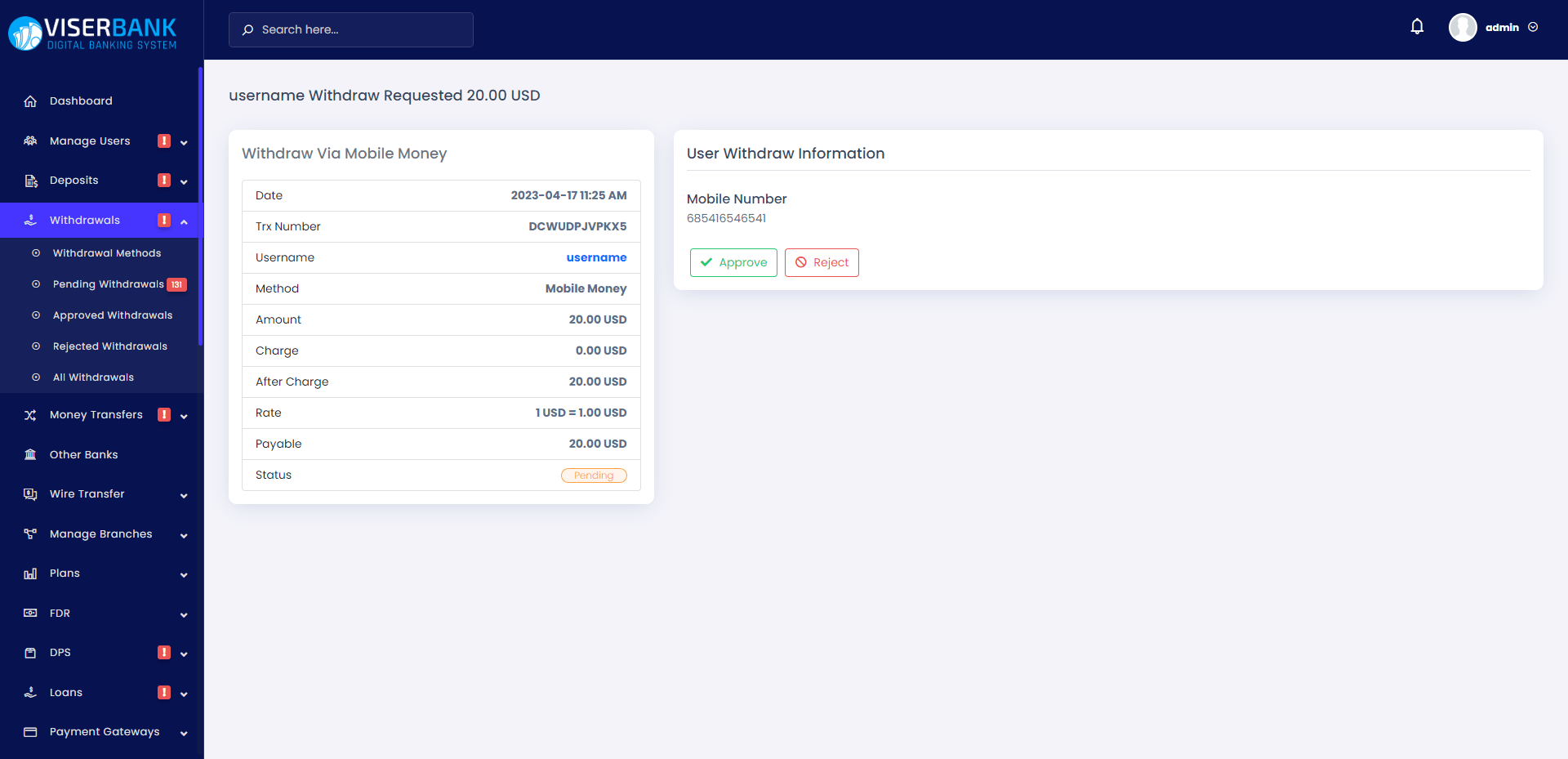 
        ViserBank - Digital Banking System
      