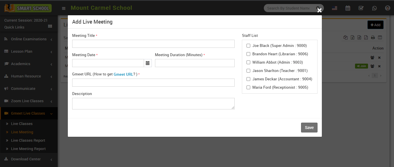 
        Smart School Gmeet Live Class
      