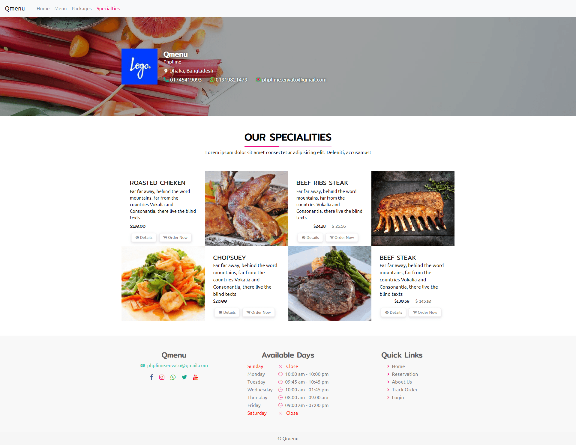 
        QrexOrder - SaaS Restaurants / QR Menu / WhatsApp Online ordering / Reservation system
      