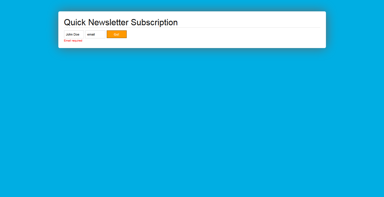 
        Ajax Newsletter Signup - PHP Admin & CSV export
      